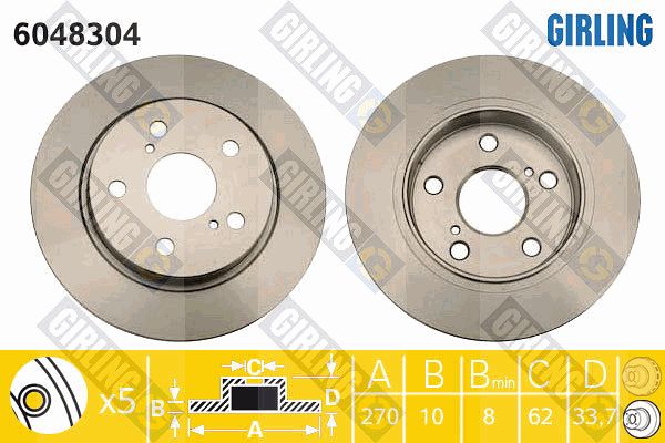 GIRLING Piduriketas 6048304