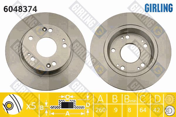 GIRLING Piduriketas 6048374