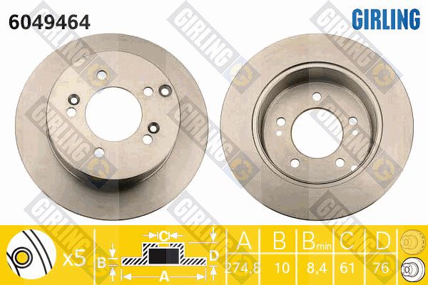 GIRLING Piduriketas 6049464