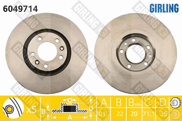 GIRLING Piduriketas 6049714