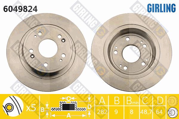 GIRLING Piduriketas 6049824