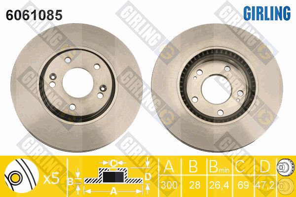 GIRLING Piduriketas 6061085