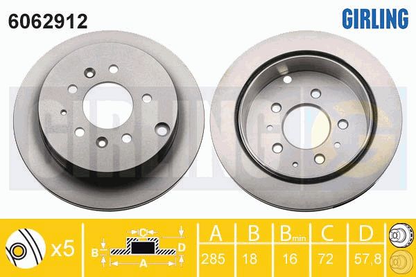 GIRLING Piduriketas 6062912