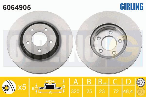 GIRLING Piduriketas 6064905