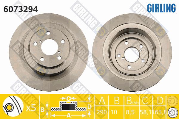 GIRLING Piduriketas 6073294