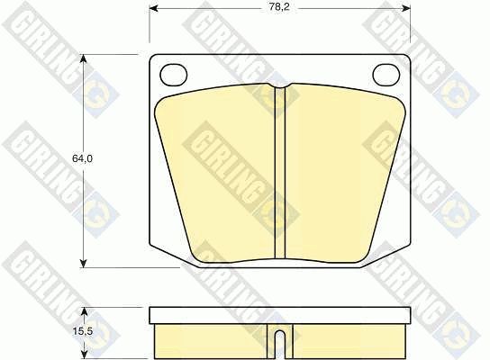 GIRLING Piduriklotsi komplekt,ketaspidur 6105411