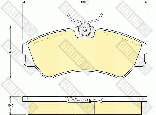 GIRLING Piduriklotsi komplekt,ketaspidur 6108621