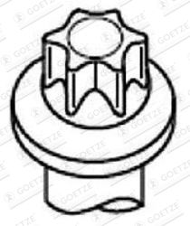 GOETZE Комплект болтов головки цилидра 22-01308B