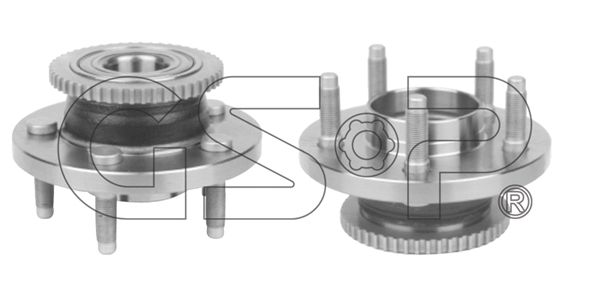GSP Комплект подшипника ступицы колеса 9237006