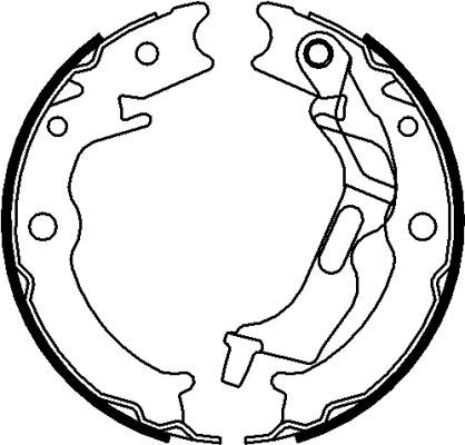 HELLA Piduriklotside komplekt,seisupidur 8DA 355 051-011