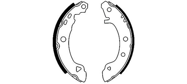 HELLA Комплект тормозных колодок 8DB 355 001-111