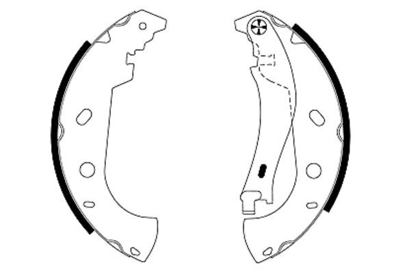 HELLA Piduriklotside komplekt 8DB 355 001-841