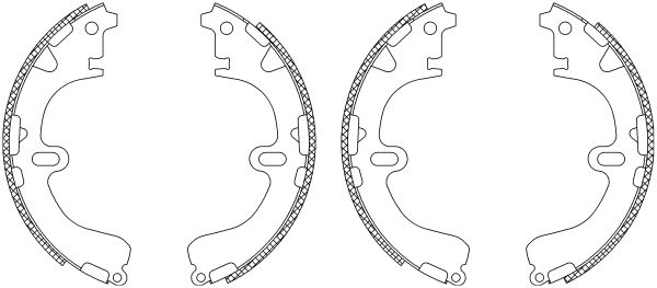 HELLA Piduriklotside komplekt 8DB 355 003-331