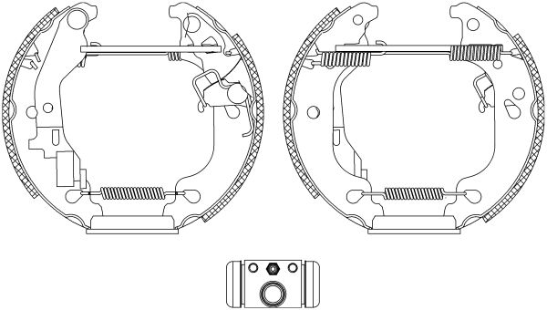 HELLA Piduriklotside komplekt 8DB 355 004-751