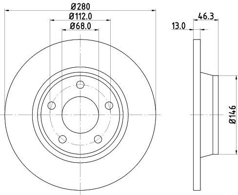 HELLA Piduriketas 8DD 355 104-171