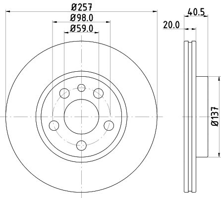 HELLA Piduriketas 8DD 355 105-621