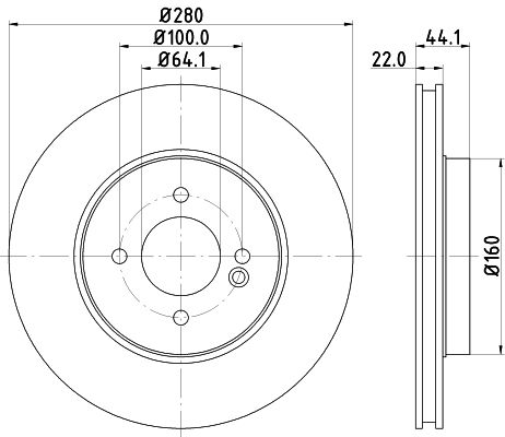 HELLA Тормозной диск 8DD 355 121-821