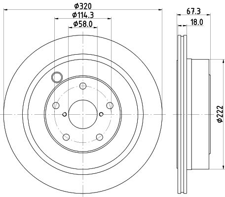 HELLA Piduriketas 8DD 355 122-351