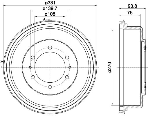 HELLA Piduritrummel 8DT 355 302-611