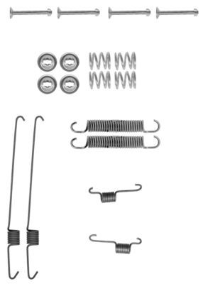 HELLA Lisakomplekt, Piduriklotsid 8DZ 355 200-001