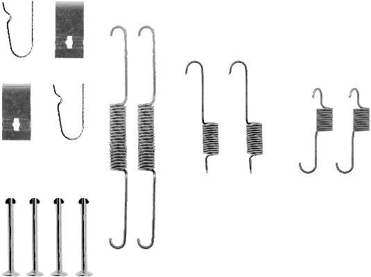 HELLA Lisakomplekt, Piduriklotsid 8DZ 355 200-551