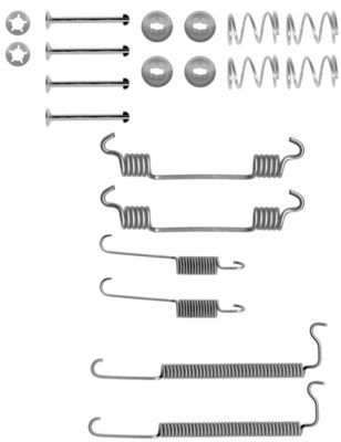 HELLA Lisakomplekt, Piduriklotsid 8DZ 355 200-811