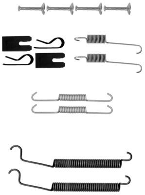 HELLA Lisakomplekt, Piduriklotsid 8DZ 355 200-911