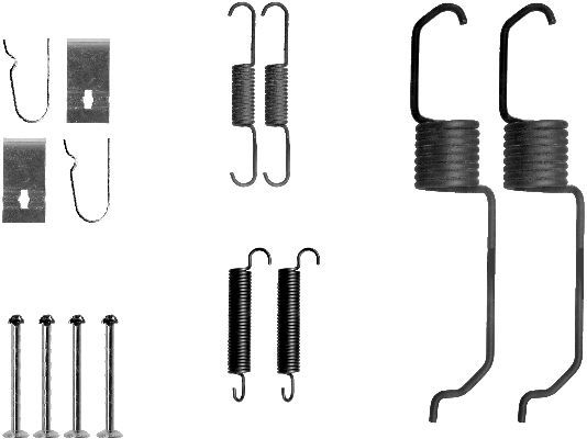 HELLA Lisakomplekt, Piduriklotsid 8DZ 355 200-961