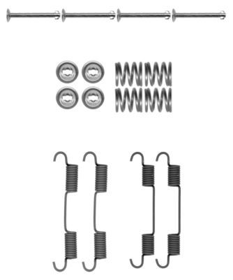 HELLA Lisakomplekt, seisupiduriklotsid 8DZ 355 202-051