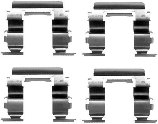 HELLA Комплектующие, колодки дискового тормоза 8DZ 355 202-501