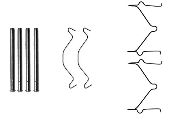 HELLA Lisakomplekt, ketaspiduriklotsid 8DZ 355 202-611