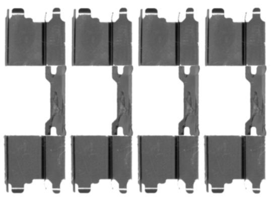 HELLA Комплектующие, колодки дискового тормоза 8DZ 355 203-501