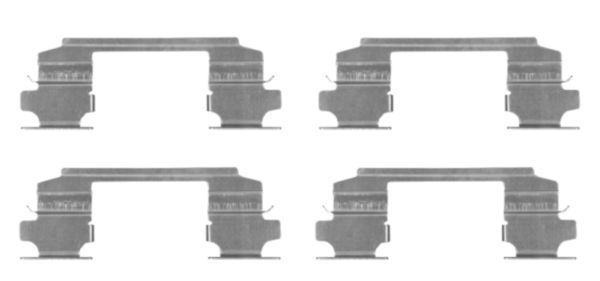 HELLA Комплектующие, колодки дискового тормоза 8DZ 355 203-731