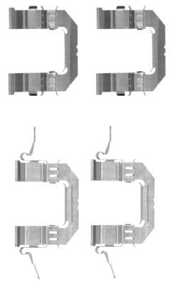 HELLA Lisakomplekt, ketaspiduriklotsid 8DZ 355 203-741