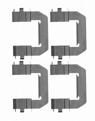 HELLA Комплектующие, колодки дискового тормоза 8DZ 355 204-221