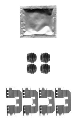 HELLA Комплектующие, колодки дискового тормоза 8DZ 355 204-331