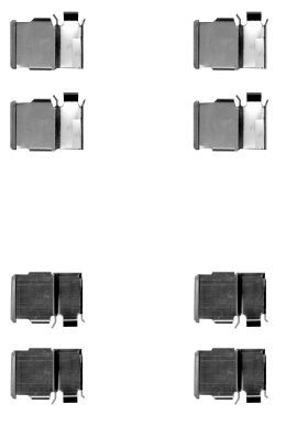 HELLA Lisakomplekt, ketaspiduriklotsid 8DZ 355 204-421