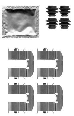 HELLA Комплектующие, колодки дискового тормоза 8DZ 355 204-801