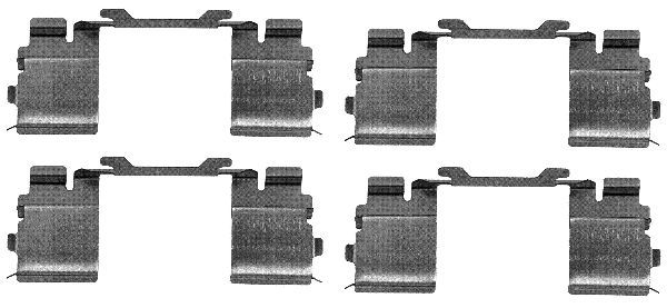 HELLA Lisakomplekt, ketaspiduriklotsid 8DZ 355 205-121