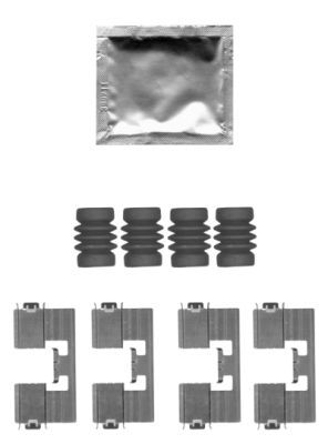 HELLA Lisakomplekt, ketaspiduriklotsid 8DZ 355 205-171