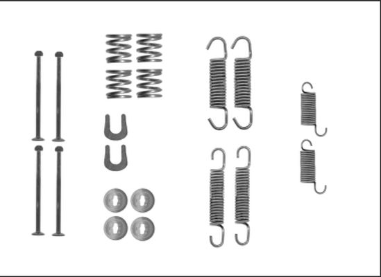 HELLA Lisakomplekt, Piduriklotsid 8DZ 355 206-041