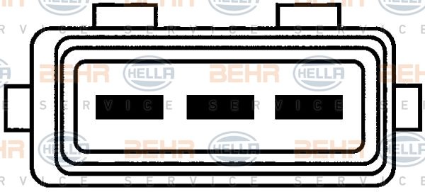 HELLA Ventilaator,mootorijahutus 8EW 009 144-611