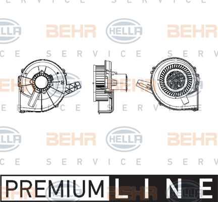 HELLA Вентилятор салона 8EW 009 157-111