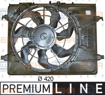 HELLA Ventilaator,mootorijahutus 8EW 351 043-351