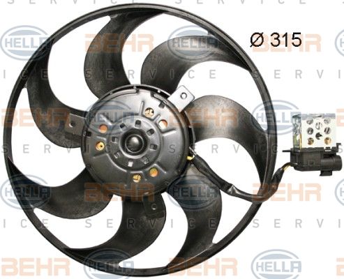 HELLA Вентилятор, охлаждение двигателя 8EW 351 044-061