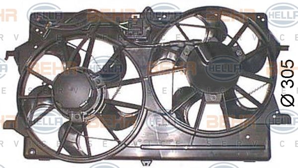 HELLA Вентилятор, охлаждение двигателя 8EW 351 044-451