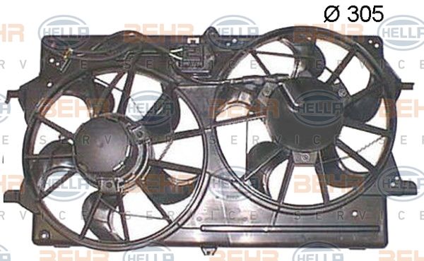 HELLA Ventilaator,mootorijahutus 8EW 351 150-064