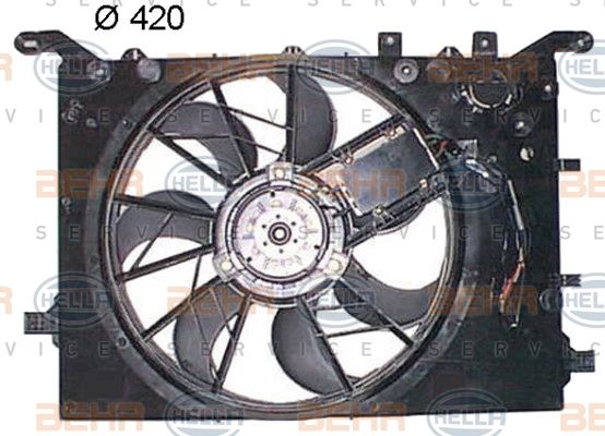 HELLA Ventilaator,mootorijahutus 8EW 351 150-074