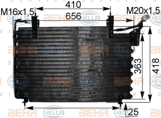 HELLA Kondensaator,kliimaseade 8FC 351 036-711