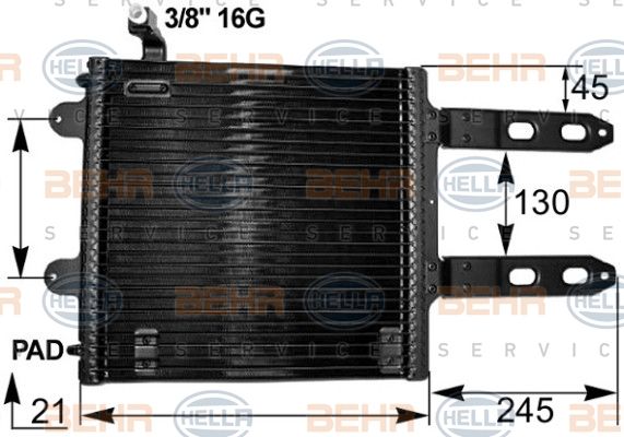 HELLA Kondensaator,kliimaseade 8FC 351 300-161